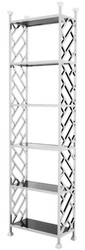 Casa Padrino designer shelf cabinet silver 65 x 32 x H. 230 cm - luxury quality