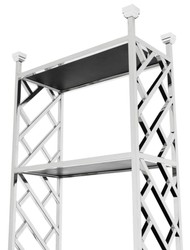 Casa Padrino designer shelf cabinet silver 65 x 32 x H. 230 cm - luxury quality