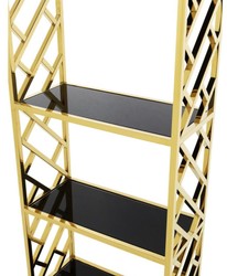 Casa Padrino designer shelf cabinet gold 65 x 32 x H. 230 cm - luxury quality