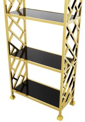Casa Padrino designer shelf cabinet gold 65 x 32 x H. 230 cm - luxury quality