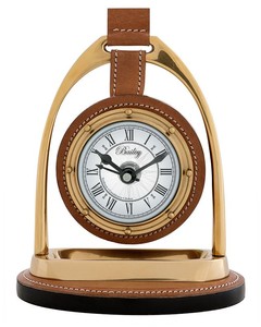 Casa Padrino designer watch with bobble and compass on the back 17 x 12,5 H. 21 cm - luxury table clock