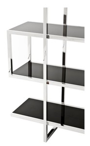 Casa Padrino Designer Regalschrank Silber 160 x 42 x H. 180 cm - Limited Edition
