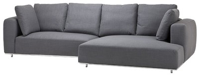 Casa Padrino de lujo sofá gris - sofá de la esquina diseñador