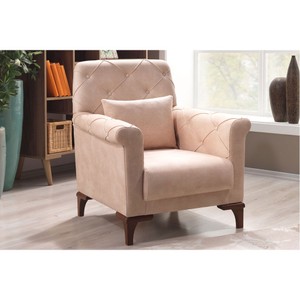 Casa Padrino Sillón Bergère de Diseño Paris en Crema, Mueble de Hotel de Lujo, A 105 x P 100 x A 80 cm Casa Padrino Sillón Bergère de Diseño Paris en Crema, Mueble de Hotel de Lujo, A 105 x P 100 x A 80 cm