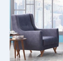 Casa Padrino Sillón Club Diseño Hamburg Gris Topo - A 80 x P 80 x A 96 cm