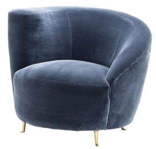 Casa Padrino designer armchair blue 91 x 85 x H. 74 cm - luxury collection