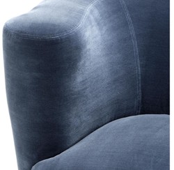 Silla del diseñador Casa Padrino azul 91 x 85 x H. 74 cm - colección de lujo