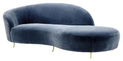 Concepteur Casa Padrino sofa bleu 248 x 104 x H. 74 cm - collection de luxe