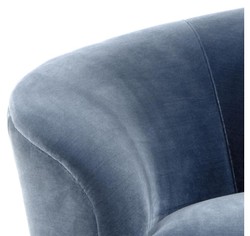 Concepteur Casa Padrino sofa bleu 248 x 104 x H. 74 cm - collection de luxe