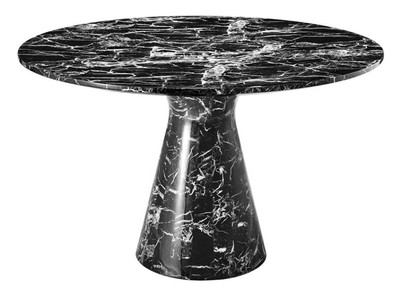 Casa Padrino pranzo stilista tavolo nero 119,5 x H 75 cm - Edizione di lusso