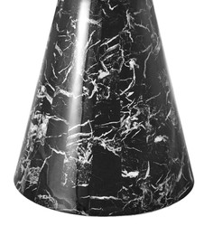 Casa Padrino pranzo stilista tavolo nero 119,5 x H 75 cm - Edizione di lusso