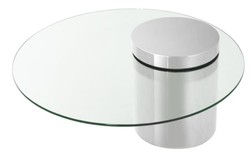 Casa Padrino designer couch table silver 90 x H. 43 cm - luxury collection
