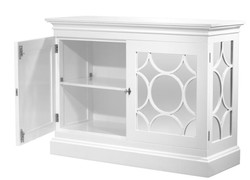 Casa Padrino Designer Mahagoni Schrank Weiß - Limited Edition