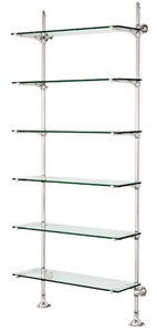 Casa Padrino de pared de diseño de plata de la plataforma de 100 x 41 x H. 240 cm - muebles de sala de lujo