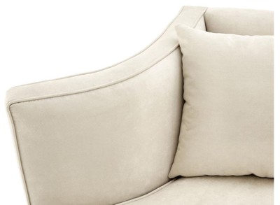 Casa Padrino Designer Sofa Naturfarbig 178 x 107 x H. 72,5 cm - Luxus Kollektion