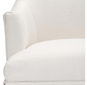 Casa Padrino Designer Sessel Weiß 63 x 63 x H. 81 cm - Luxus Kollektion