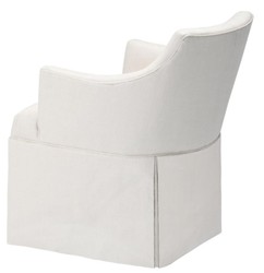 Sillón de diseño Casa Padrino blanca 63 x 63 x H. 81 cm - colección de lujo