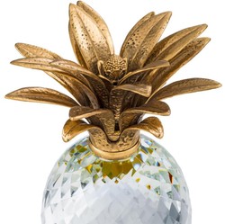 Casa Padrino lujo cristal de vidrio de piña 15,5 x 30,5 cm H. - hotel de decoración del restaurante
