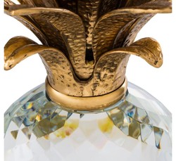 Casa Padrino lujo cristal de vidrio de piña 15,5 x 30,5 cm H. - hotel de decoración del restaurante