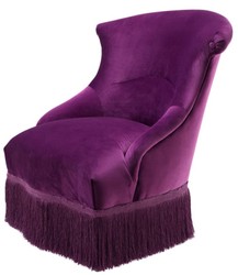 Casa Padrino Fauteuil design violet 68 x 70 x H. 79 cm - collection de luxe