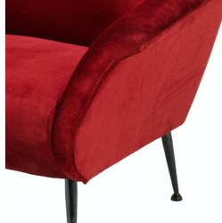 Casa Padrino luxury armchair red 88 x 80 x H. 91 cm - designer club furniture