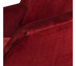 Casa Padrino luxury armchair red 88 x 80 x H. 91 cm - designer club furniture