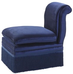 Casa Padrino luxury designer armchair blue 55 x 74 x H. 74 cm - limited edition