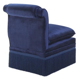 Casa Padrino luxury designer armchair blue 55 x 74 x H. 74 cm - limited edition