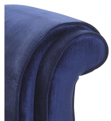 Casa Padrino luxury designer armchair blue 55 x 74 x H. 74 cm - limited edition