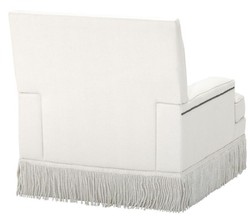 Casa Padrino chaise design de luxe blanc 90 x 102 x H. 90 cm - Meubles de salon