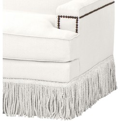Casa Padrino divano dal design di lusso bianchi 262 x 102 x H. 90 cm - mobili soggiorno
