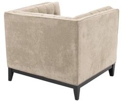 Casa Padrino Luxus Sessel Greige 94 x 82 x H. 77 cm - Hotel Kollektion
