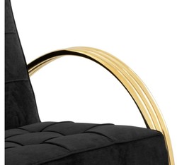 Casa Padrino poltrona di lusso in oro 75 x 98 x H. 78 cm - poltrona di design