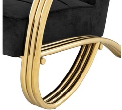 Casa Padrino poltrona di lusso in oro 75 x 98 x H. 78 cm - poltrona di design