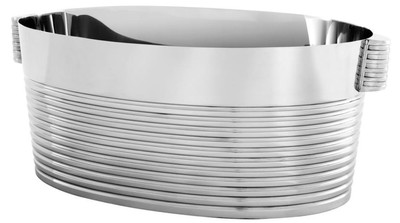 Diseñador Casa Padrino cubo de champagne de acero inoxidable con 2 asas - colección de hoteles