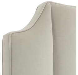 Casa Padrino luxury bed headboard light gray 189 x H. 181 cm - designer bedroom furniture