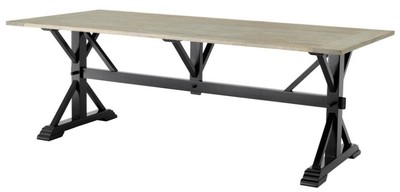 Casa Padrino tavolo da pranzo 220 x 100 x H. 79 cm - Mobili di lusso sala da pranzo