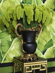 Casa Padrino or table d'appoint de luxe avec verre fumé 35 x 35 x H. 100 cm - table mobilier design