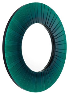 Casa Padrino Luxus Wandspiegel Grün Durchmesser 110 cm - Designer Spiegel