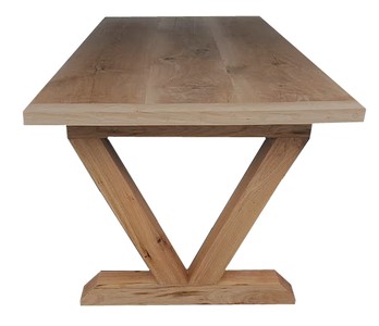 Casa Padrino Luxus Massivholz Esstisch - Eiche - 200 cm x 100 cm x H78 cm  - Schwere Ausführung