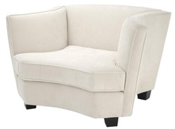 Casa Padrino sillón de lujo color natural 118,5 x 97 x H. 74 cm - colección de hoteles