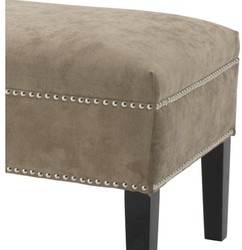 Casa Padrino sedile di lusso greige 140 x 50 x H. 45 cm - qualità di lusso