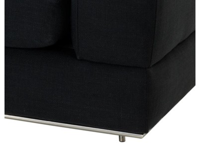 Casa Padrino Designer Sofa Schwarz Rechtsseitig 231 x 101 x H. 85 cm - Luxus Wohnzimmer Möbel