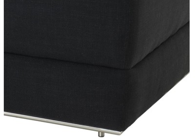 Casa Padrino Designer Sofa Schwarz Linksseitig 231 x 101 x H. 85 cm - Luxus Wohnzimmer Möbel