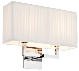 Casa Padrino de pared de diseño lámpara de plata 36 x 13,5 x 27 cm H. - colección de lujo