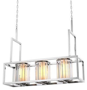 Casa Padrino Luxus Kronleuchter Silber 120 x 32 x H. 98 cm - Hotel Restaurant Möbel