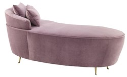 Sofá de diseño Casa Padrino púrpura 162 x 79 x H. 66 cm - muebles de lujo