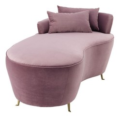 Sofá de diseño Casa Padrino púrpura 162 x 79 x H. 66 cm - muebles de lujo