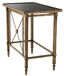 Casa Padrino tavolino di design con piano in granito nero 86 x 51,5 x 81,5 centimetri H. - collezione di lusso