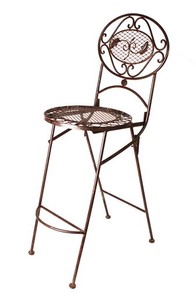 Casa Padrino Outdoor Chair Antique Brown Width 40 cm, Height 107 cm - Art Deco Furniture Casa Padrino Outdoor Chair Antique Brown Width 40 cm, Height 107 cm - Art Deco Furniture